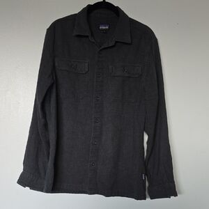 Patagonia Dark Gray Organic Cotton Shirt